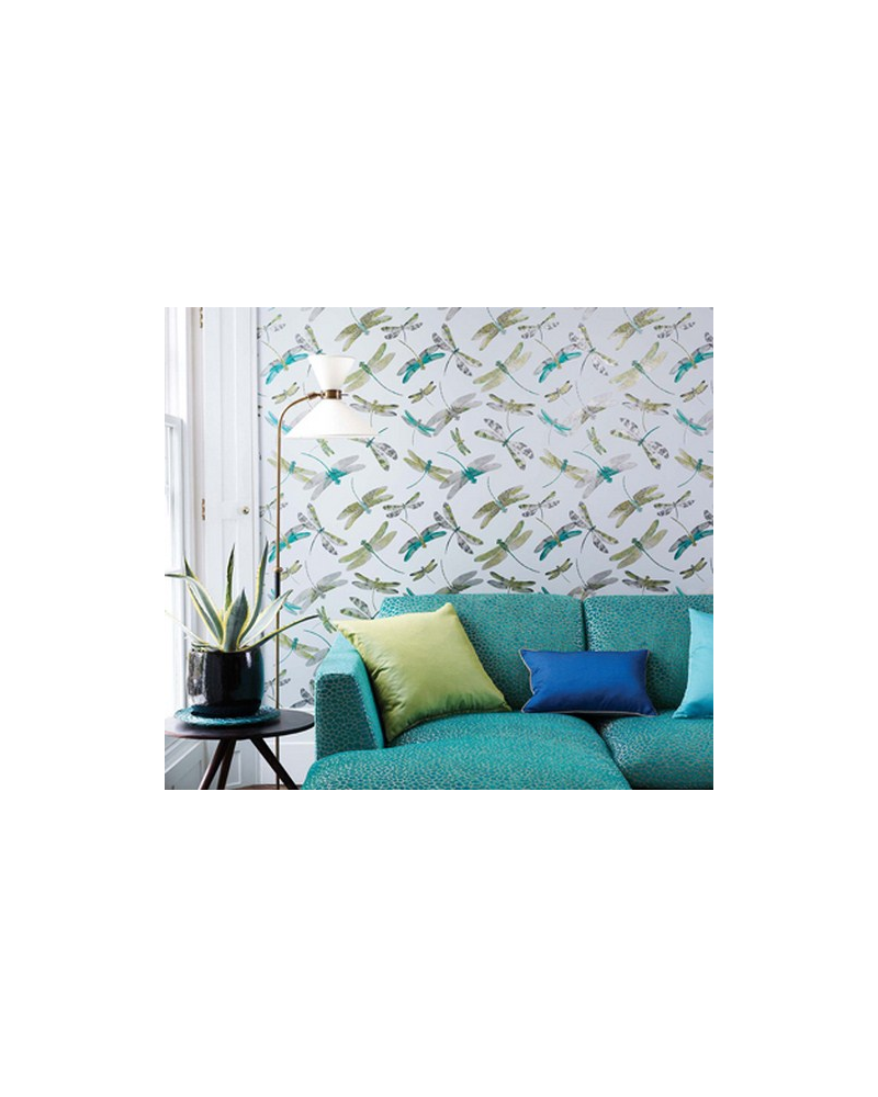 Papel Pintado W6650-01-dragonfly dance - MATTHEW WILLIAMSON
