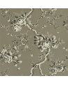 Papel Pintado PRL27-04 ASHFIELD FLORAL - GUN METAL - Ralph Lauren Home