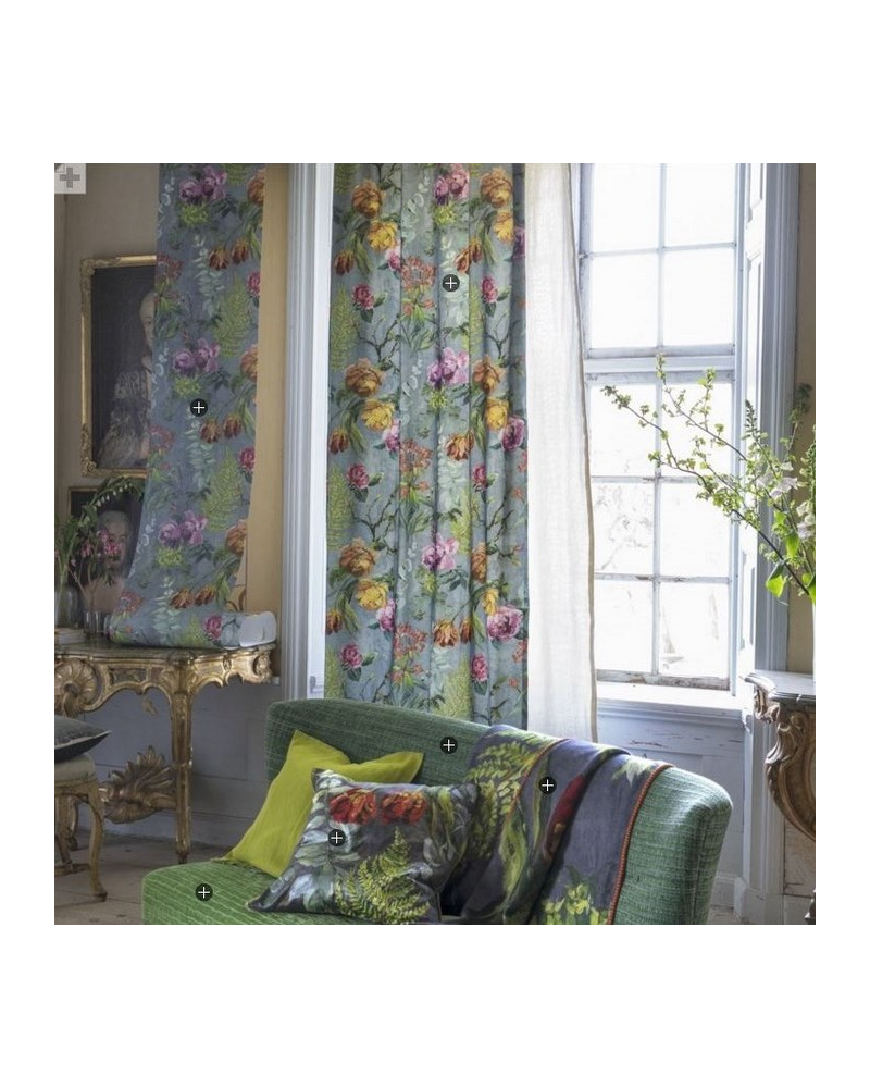 Tela FDG2356_01 TULIPANI-GRAPHITE Designers Guild