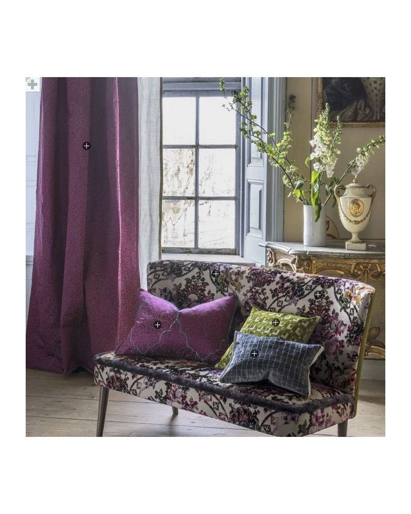 Tela FDG2360_03 BASILICA-FUCHSIA Designers Guild