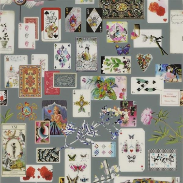 Papel Pintado PCL697-04 MAISON DE JEU - GRIS ORAGE - CHRISTIAN LACROIX