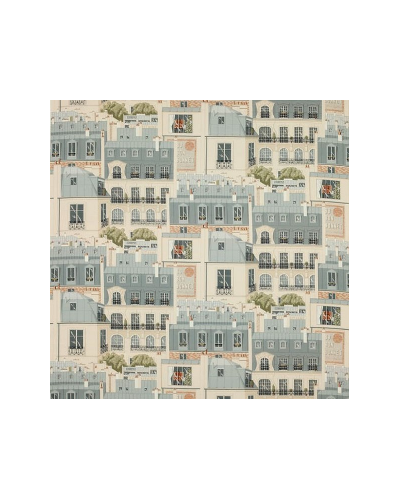 Tela 04907-01 LETS TOITS DE PARIS VERT DE GRIS MANUEL CANOVAS Tela 04907-01 LETS TOITS DE PARIS VERT DE GRIS MANUEL CANOVAS