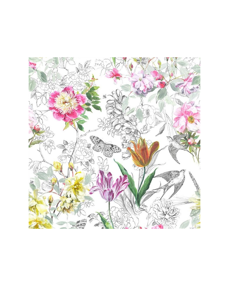 Tela FDG2561-01 Sibylla Fuchsia Designers Guild