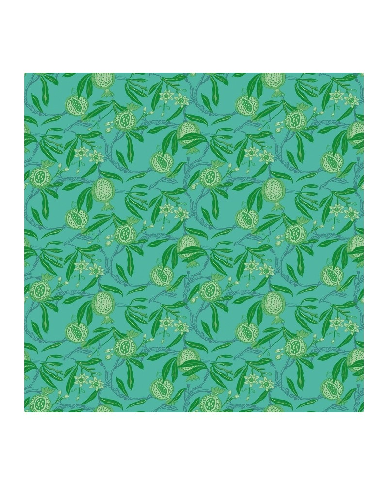 Papel Pintado GDW-5439-005 Granadas Verde-Azul - GASTON Y DANIELA Papel Pintado GDW-5439-005 Granadas Verde-Azul - GASTON Y DANIELA