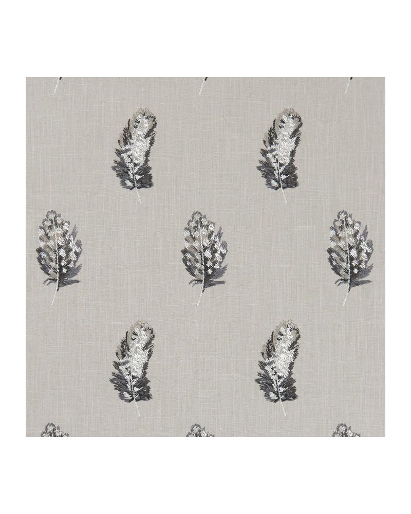 Tela F1082-02 PLUMIS CHARCOAL LINEN CLARKE & CLARKE Tela F1082-02 PLUMIS CHARCOAL LINEN CLARKE & CLARKE