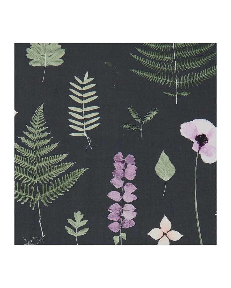 Tela F1089-03 HERBARIUMM HEATHER EBONY CLARKE & CLARKE Tela F1089-03 HERBARIUMM HEATHER EBONY CLARKE & CLARKE