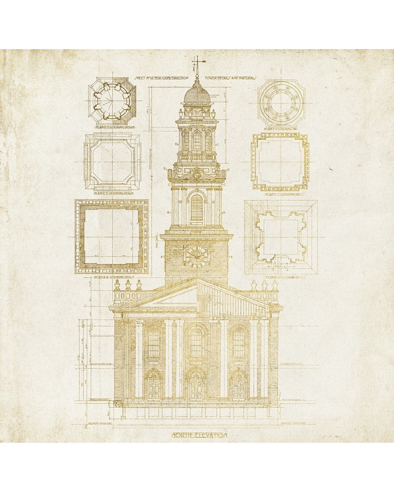 Papel Pintado 6800718 ARCHITECTURE GOLD - COORDONNE