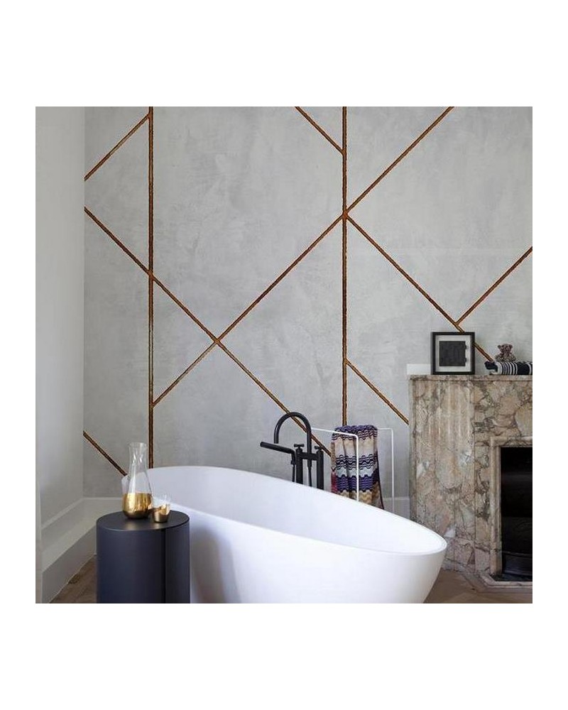 Papel Pintado 6800627 GOLDEN LINE WALL COPPER - COORDONNE