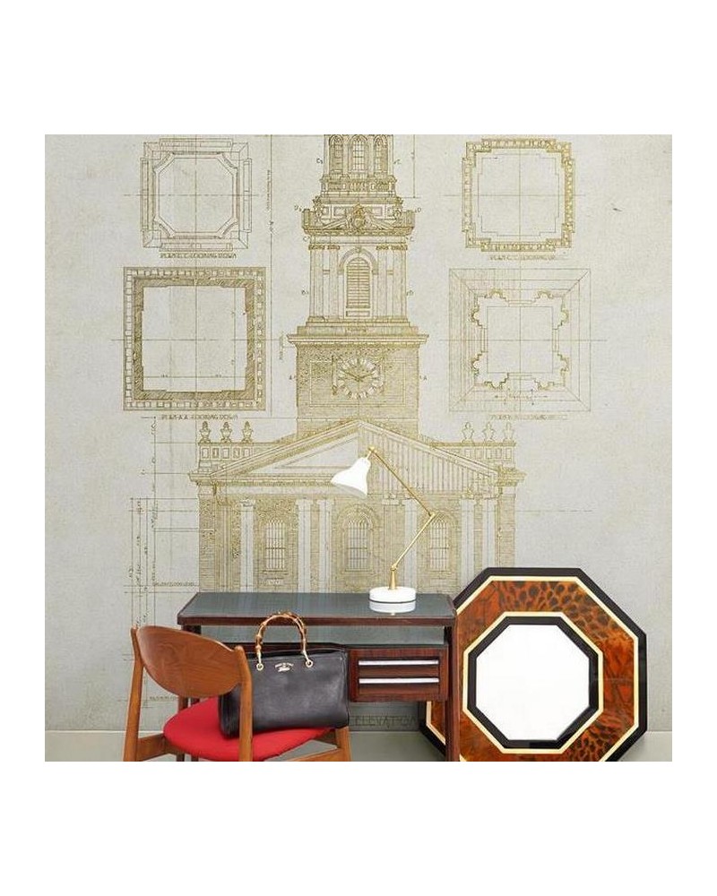 Papel Pintado 6800718 ARCHITECTURE GOLD - COORDONNE