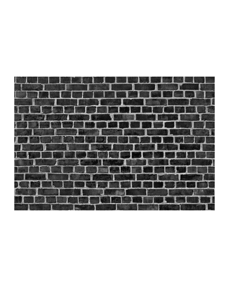 Papel Pintado R10962 Brick Wall, black - REBEL WALLS Papel Pintado R10962 Brick Wall, black - REBEL WALLS