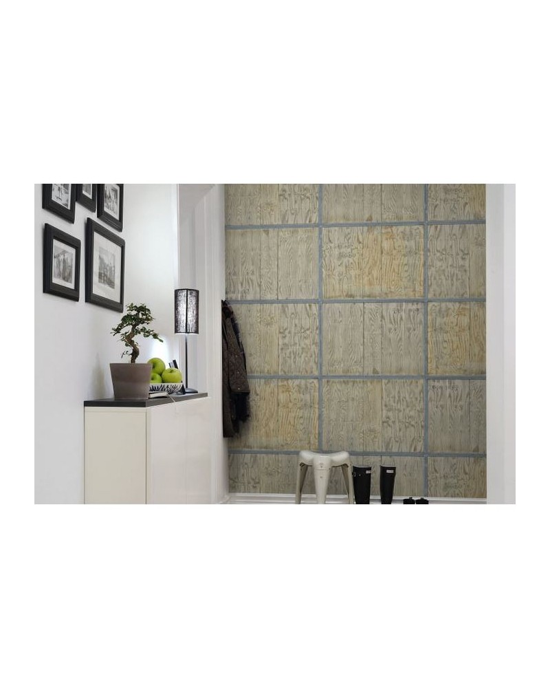 Papel Pintado R10971 Wooden Frames - REBEL WALLS Papel Pintado R10971 Wooden Frames - REBEL WALLS