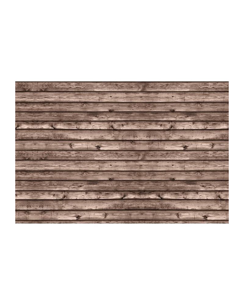 Papel Pintado R12583 Horizontal Boards, brown - REBEL WALLS Papel Pintado R12583 Horizontal Boards, brown - REBEL WALLS