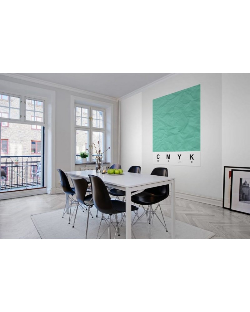 Papel Pintado R12533 CMYK, mint - REBEL WALLS