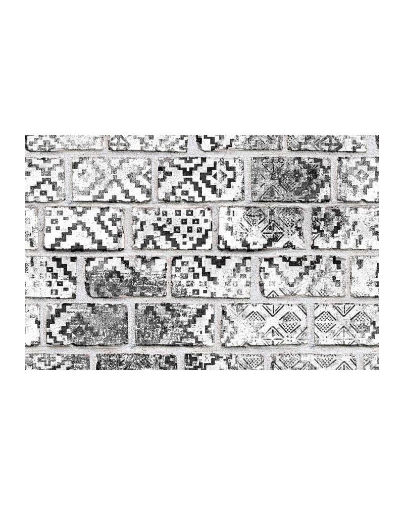 Papel Pintado R15232 Decorated Bricks - REBEL WALLS Papel Pintado R15232 Decorated Bricks - REBEL WALLS