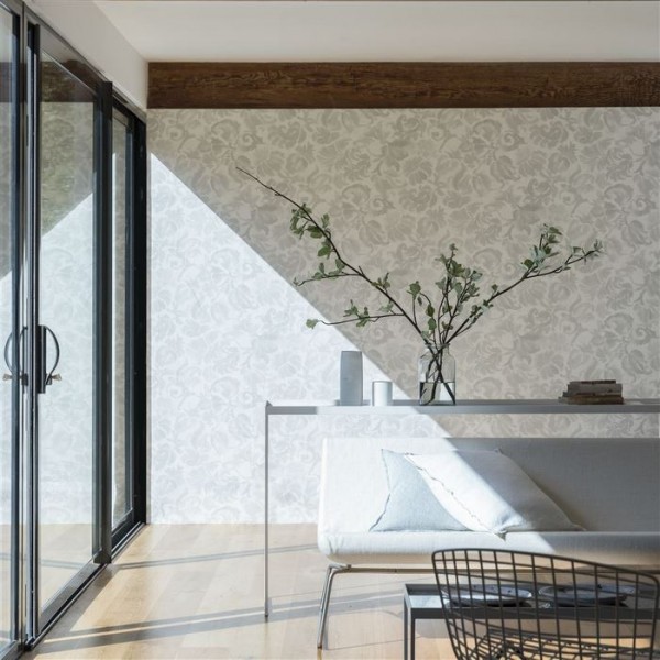 Papel Pintado PDG1043/07 KATAGAMI SILVER - Designers Guild