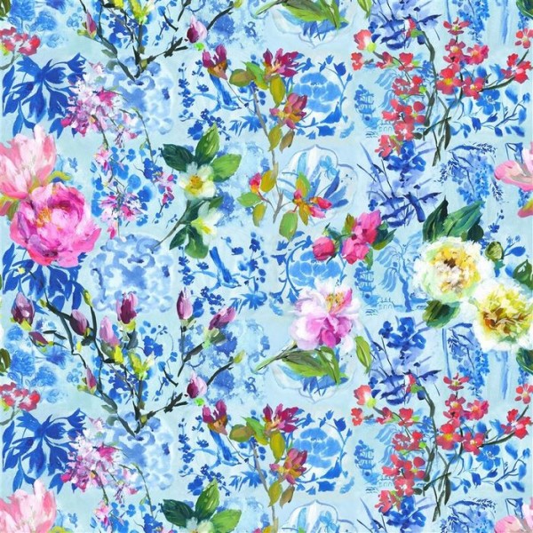 Papel Pintado PDG1028/01 MAJOLICA CORNFLOWER - Designers Guild