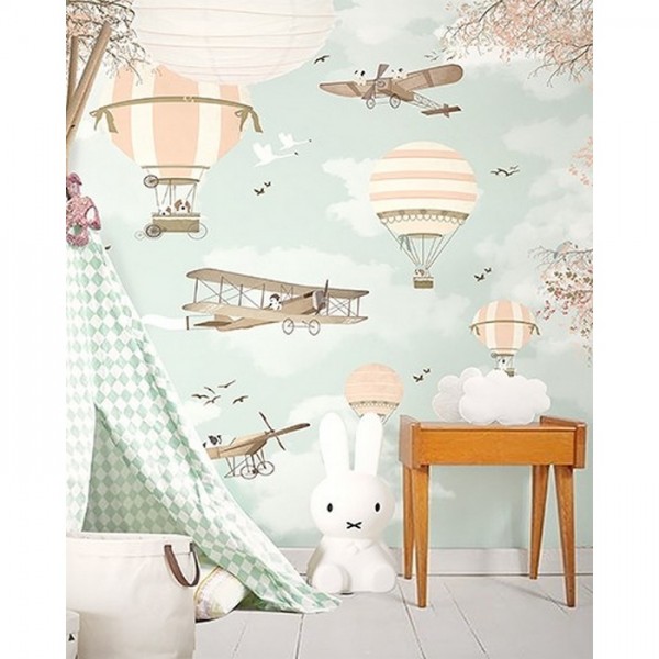 Papel Pintado Amelia Earhart I - LITTLE HANDS Papel Pintado Amelia Earhart I - LITTLE HANDS
