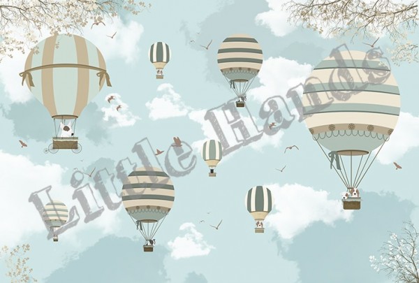 Papel Pintado Balloon Ride II - LITTLE HANDS