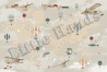 Papel Pintado Balloon Ride World Map - LITTLE HANDS