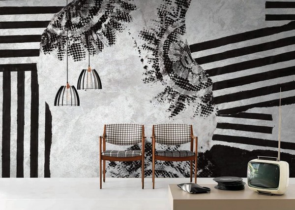 Papel Pintado BLACK LACE INKURVI1801 - INKIOSTRO BIANCO
