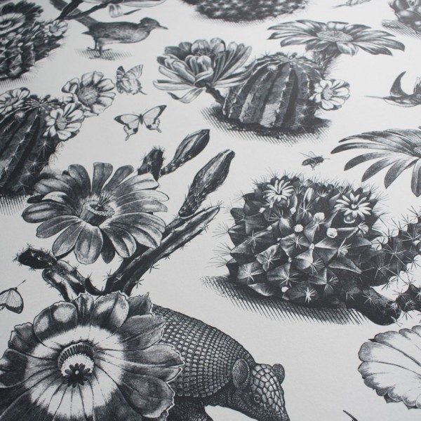Papel Pintado Priscilla Black White DVS006 - DIVINE SAVAGES Papel Pintado Priscilla Black White DVS006 - DIVINE SAVAGES