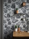 Papel Pintado Priscilla Black White DVS006 - DIVINE SAVAGES