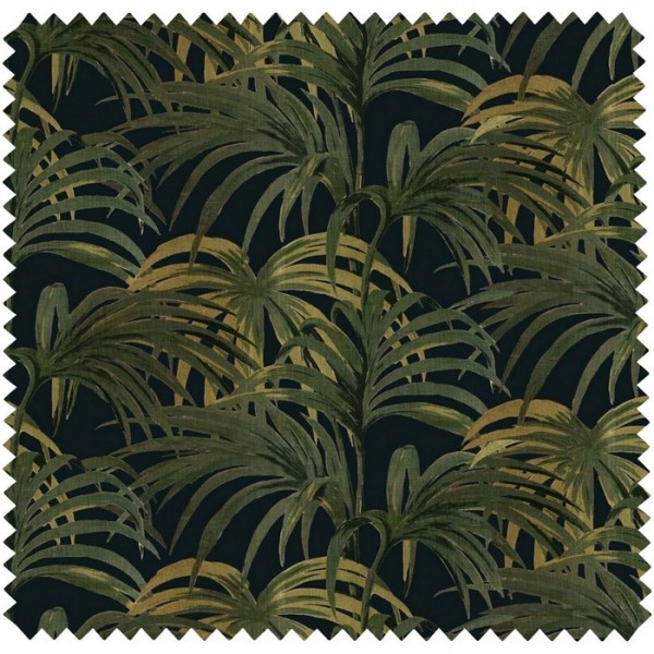 Tela PALMERAL COTTON-LINEN - MIDNIGHT-GREEN HOUSE OF HACKNEY Tela PALMERAL COTTON-LINEN - MIDNIGHT-GREEN HOUSE OF HACKNEY