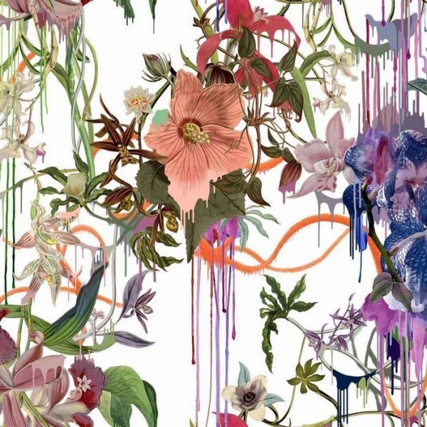 Tela FCL7026/01 ORCHIDS FANTASIA-PERCE NEIGE CHRISTIAN LACROIX Tela FCL7026/01 ORCHIDS FANTASIA-PERCE NEIGE CHRISTIAN LACROIX