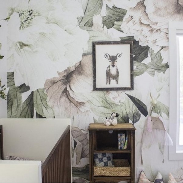 Papel Pintado BLUSH FLORAL MURAL - ANEWALL Papel Pintado BLUSH FLORAL MURAL - ANEWALL