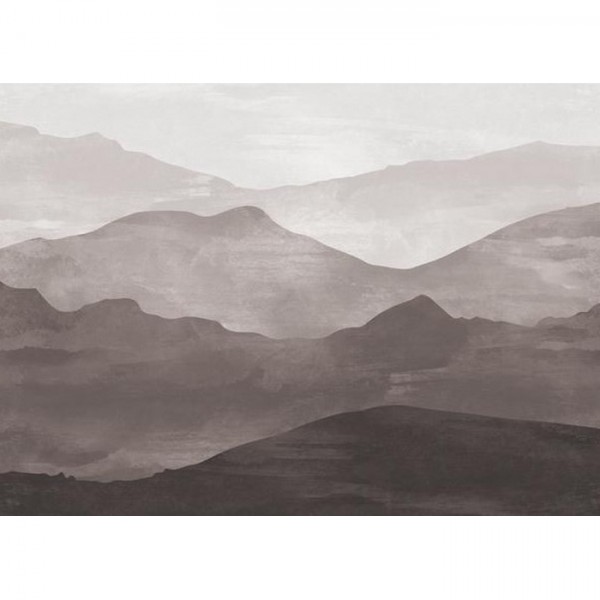 Papel Pintado MOUNTAIN MURAL WARM GREY - ANEWALL Papel Pintado MOUNTAIN MURAL WARM GREY - ANEWALL