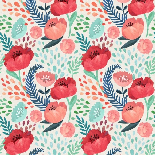 Papel Pintado CRIMSON POPPY MURAL - ANEWALL