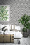 Papel Pintado TP80508 HEXAGON GEOMETRIC - WALLQUEST