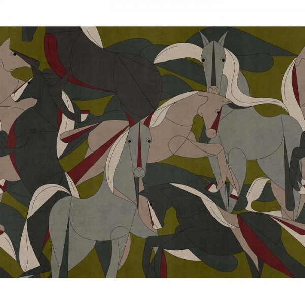 Papel Pintado Murgese Horses 19044-02 - LONDON ART Papel Pintado Murgese Horses 19044-02 - LONDON ART