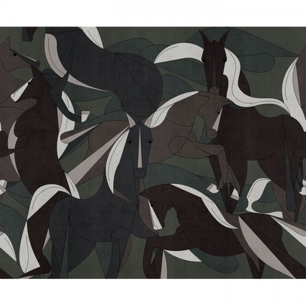 Papel Pintado Murgese Horses 19044-04 - LONDON ART Papel Pintado Murgese Horses 19044-04 - LONDON ART