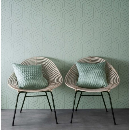 Papel Pintado Hexagon Trellis w7352-01 - OSBORNE and LITTLE