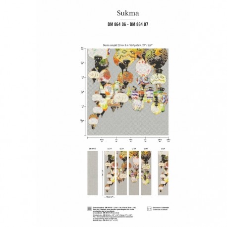 Papel Pintado Panoramique Sukma DM-864-06 - Elitis