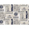 Papel Pintado Tickets Navy Mural 8500111 - COORDONNE
