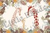 Papel Pintado Giraffe Family - LITTLE HANDS