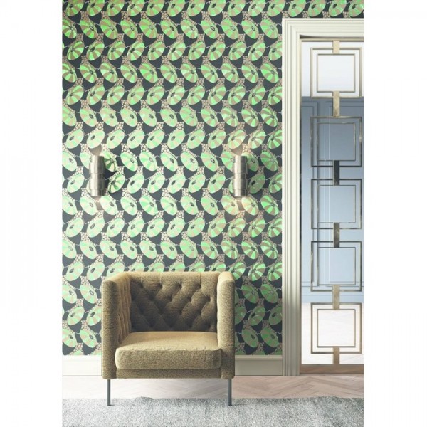 Papel Pintado Cecilia Gold FOL004 - KHROMA