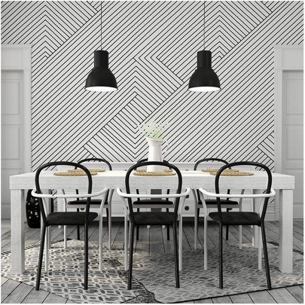Papel Pintado CARDOZO BLACK AND WHITE DOM143-1 - LES DOMINOTIERS