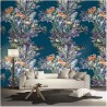 Papel Pintado EVERGLADES DARK BLUE DOM145-1 - LES DOMINOTIERS