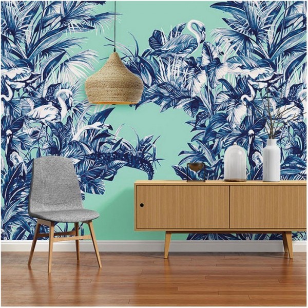 Papel Pintado EVERGLADES TURQUOISE DOM145-2 - LES DOMINOTIERS