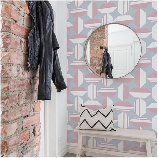 Papel Pintado RALEIGH PINK DOM1411-1 - LES DOMINOTIERS