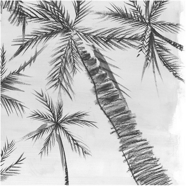 Papel Pintado ROYAL PALM GREY DOM1410-1 - LES DOMINOTIERS