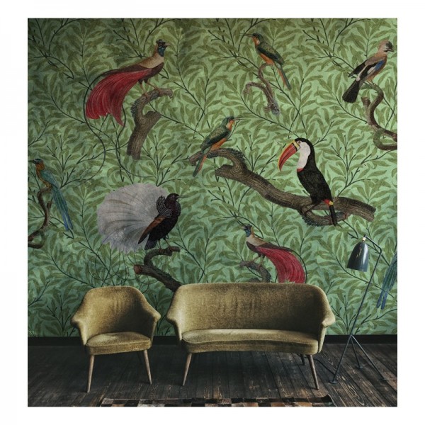 Papel Pintado Exotic Feathers B2903 - CODE COMTEMPORARY DESING BY JANNELLI