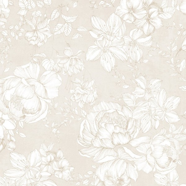 Papel Pintado Shy Flowers B1501 - CODE COMTEMPORARY DESING BY JANNELLI