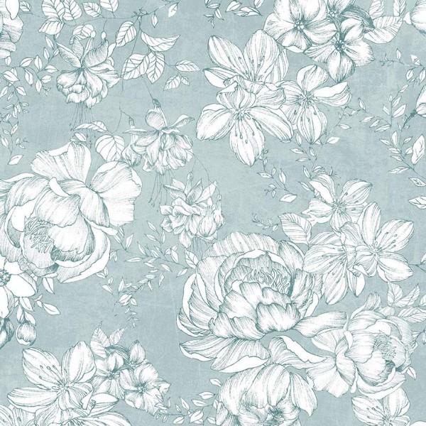 Papel Pintado Shy Flowers B1504 - CODE COMTEMPORARY DESING BY JANNELLI
