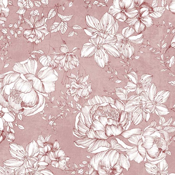 Papel Pintado Shy Flowers B1505 - CODE COMTEMPORARY DESING BY JANNELLI