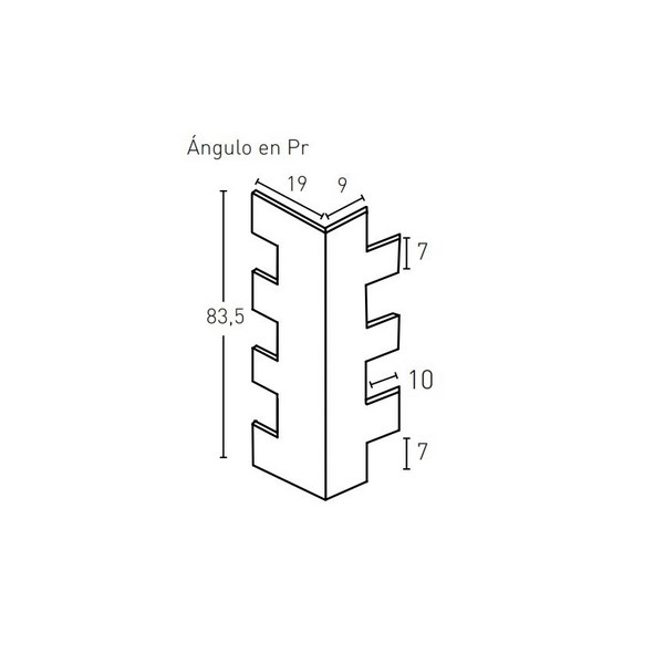 LAJA FINA PR163-E ANTRACITA ( ANGULO ) LAJA FINA PR163-E ANTRACITA ( ANGULO )