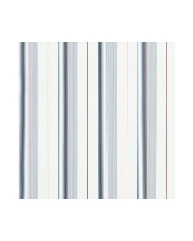 Papel Pintado PRL020-06 AIDEN STRIPE - NAVY RED WHITE - Ralph Lauren Home